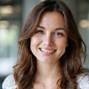 Portrait of a female customer service representative with a warm and welcoming smile