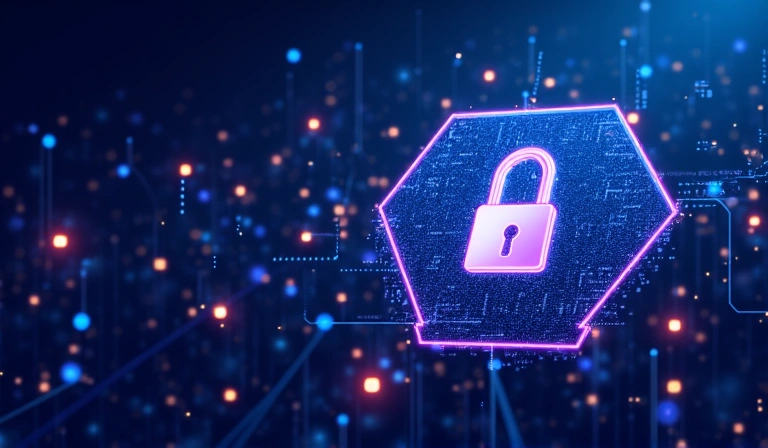 Abstract graphic representing intellectual property and digital rights